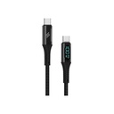 Smartix Premium Ultra flexible Braided 100W C to C Cable with Digital Display