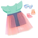 DOLL W/DENIM & TULLE SKIRT OUTFIT, LISA
