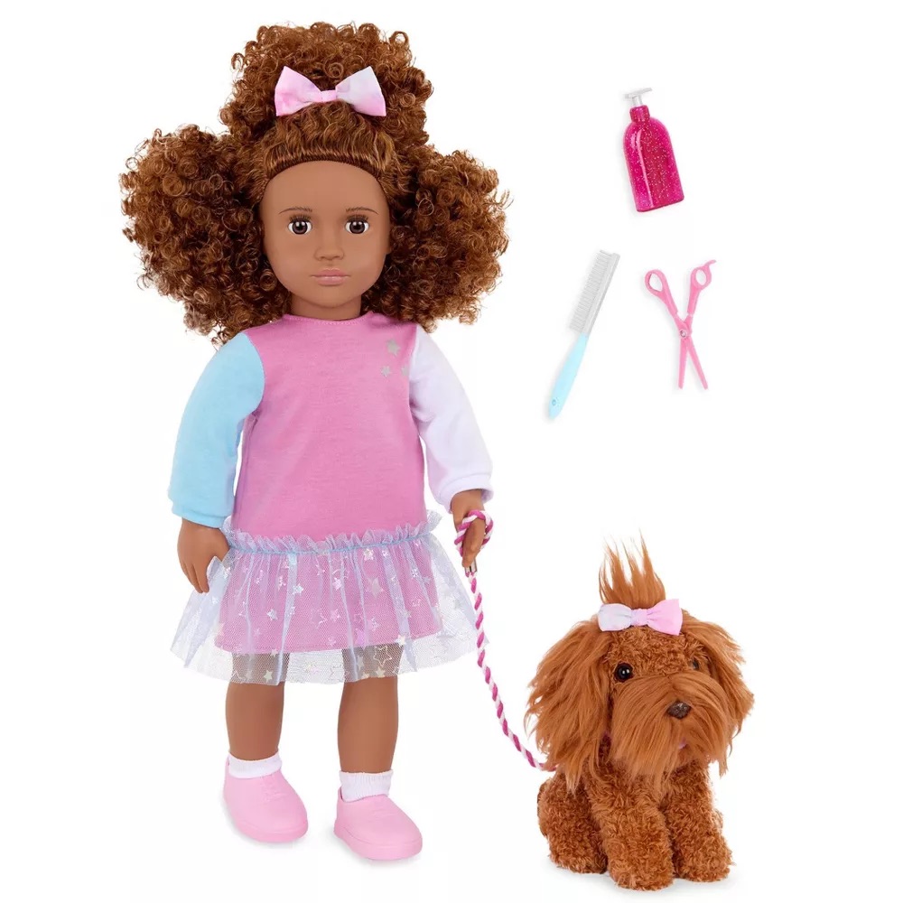 DOLL W/PET , SAFIE & GINGER, AA