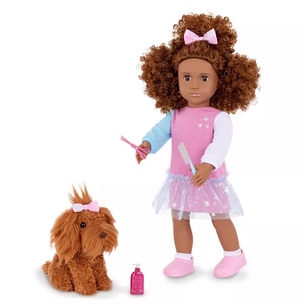 DOLL W/PET , SAFIE & GINGER, AA