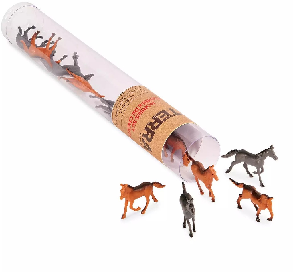16 PCS HORSES 6-8 CM