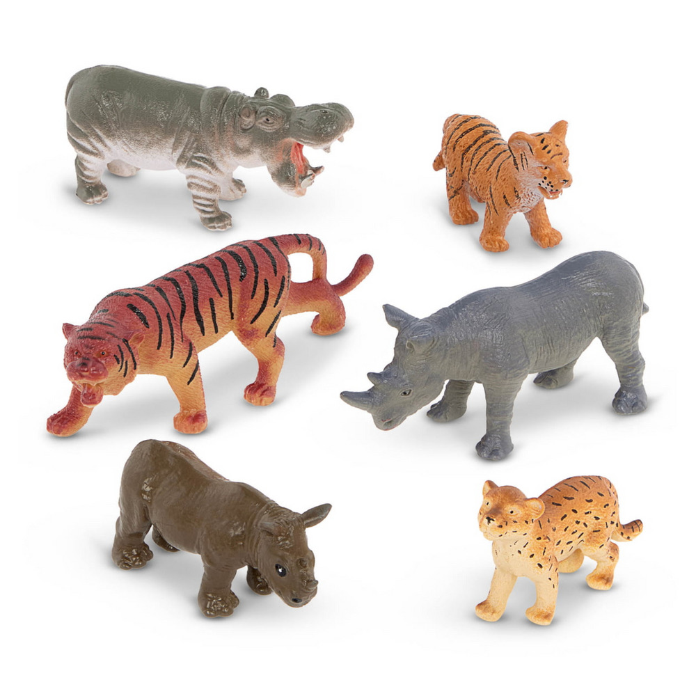 6 PCS WILD ANIMAL ADULT & BABY