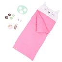 ACTIVITY SLEEPOVER DOLL W/SLEEPING BAG