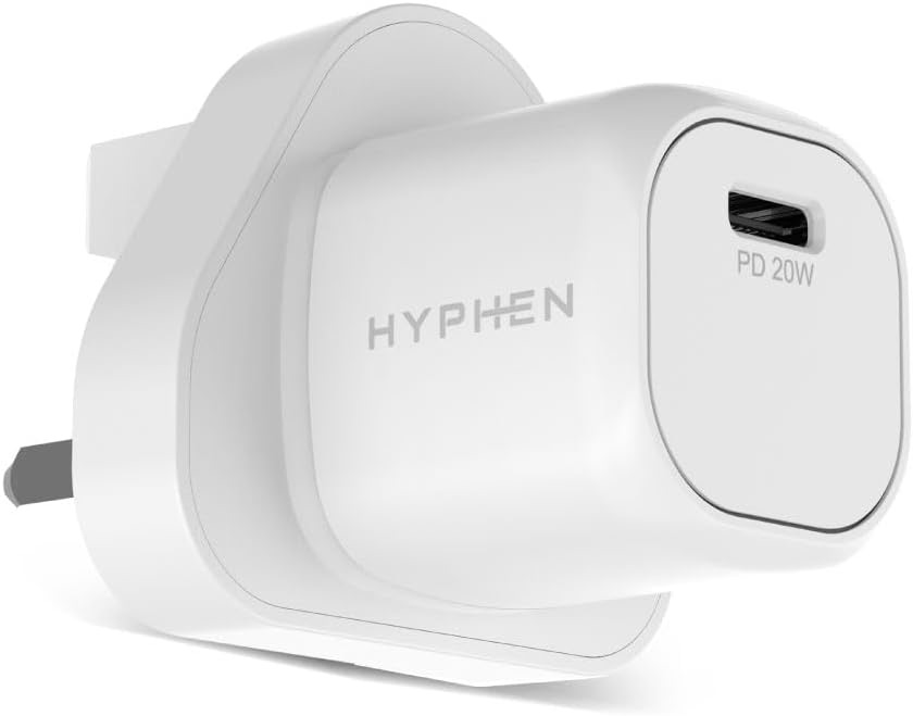 HYPHEN NEO Mini PD Adaptor - 20W UK Plug White