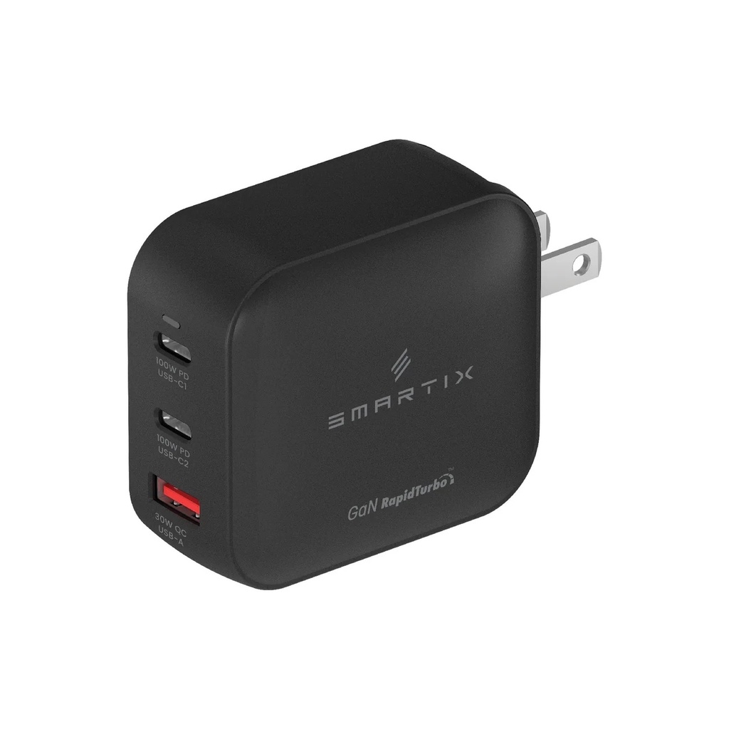 Smartix Premium US/UK/EU Wall Adaptor 100W GaN 