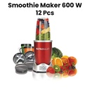 Nutribullet Nbr-1212R Smoothie Maker 600 W-9 Pcs (Red)