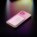 HYPHEN MOWA S5 Super Slim MagSafe Power bank 5000 mAh - Pink
