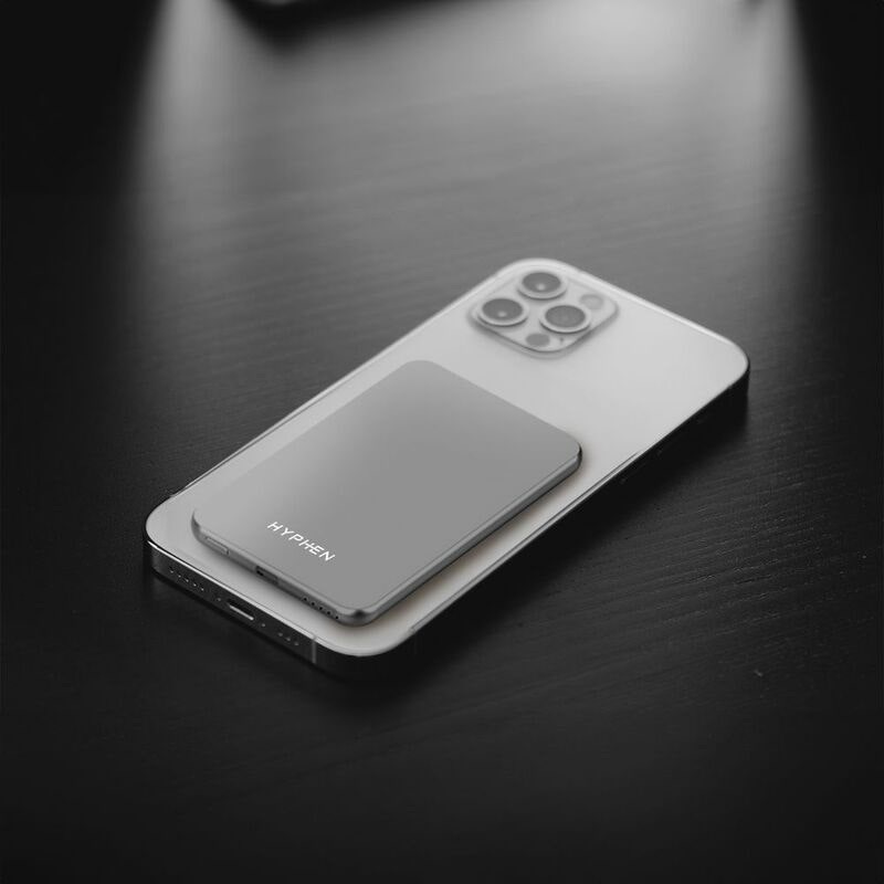 HYPHEN MOWA S5 Super Slim MagSafe Power bank 5000 mAh - Gray