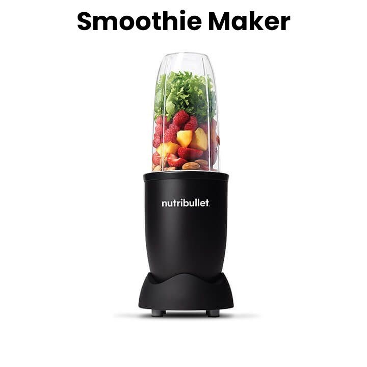 Nutribullet Nb9-1212Ak Smoothie Maker 900W-9 Pcs Matte Black