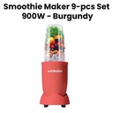 Nutribullet Nb9-1212Abg Smoothie Maker 900W-12 Pcs Set All Burgundy