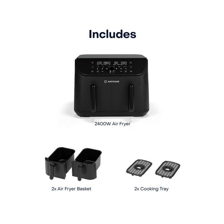 Nutricook Nc-Afd185V Air Fryer Duo  2 Vision 8.5L