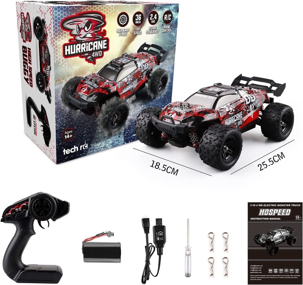 Sam Toys - Black Hole High Speed R/C Car (Orange)