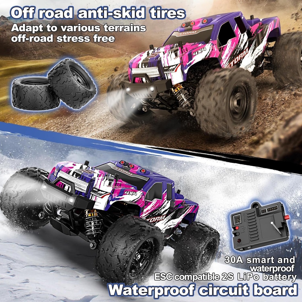 Sam Toys - Black Hole High Speed R/C Car (Purple)