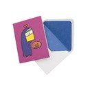 Mubarak Greeting Card - Purple