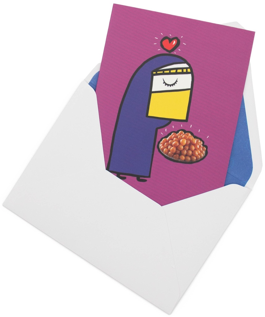 Mubarak Greeting Card - Purple