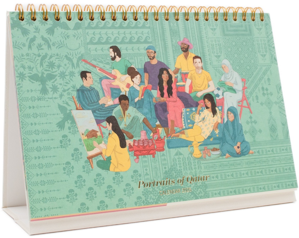 Portraits of Qatar Desk Calendar