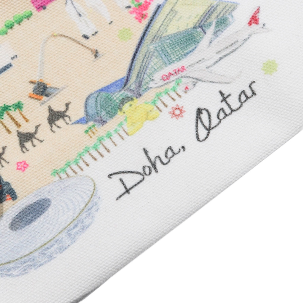 Doha Map Tote Bag