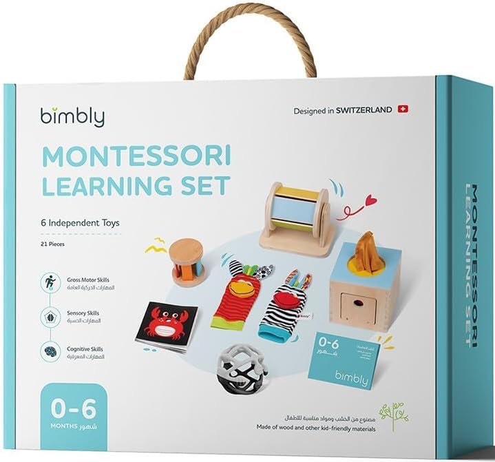 Bimbly Montessori Box: "The awakening of senses" 0-6 (0-6 Months)