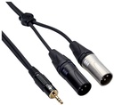 Bespeco - EAYMS2MX150R - 2XLRM to 3.5mm 1.5M