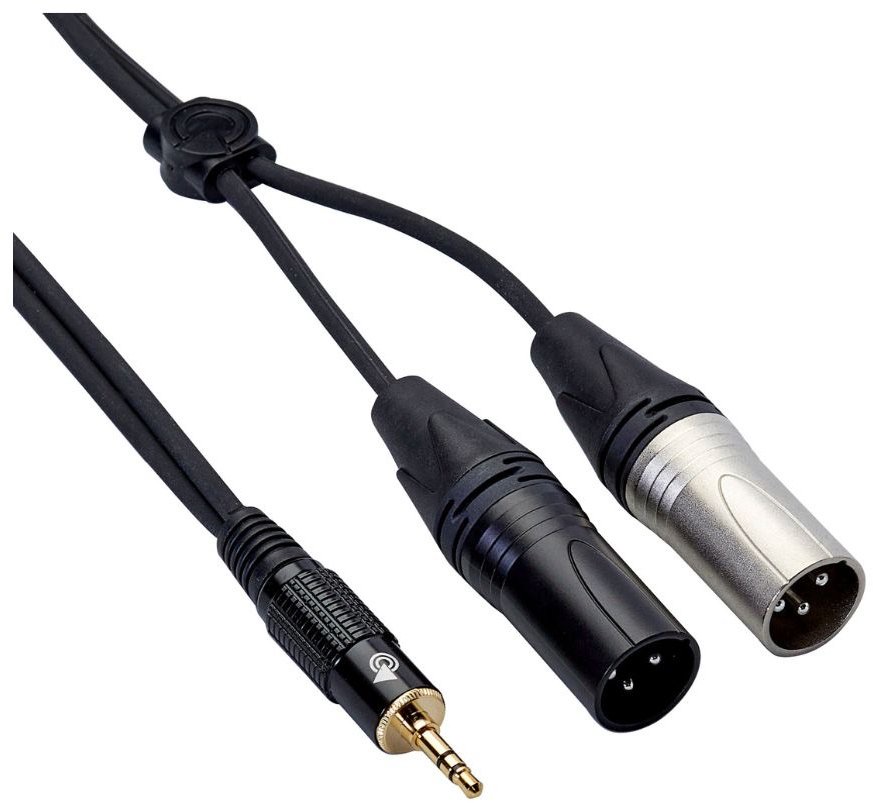Bespeco - EAYMS2MX500R - 2XLRM to 3.5mm 5M