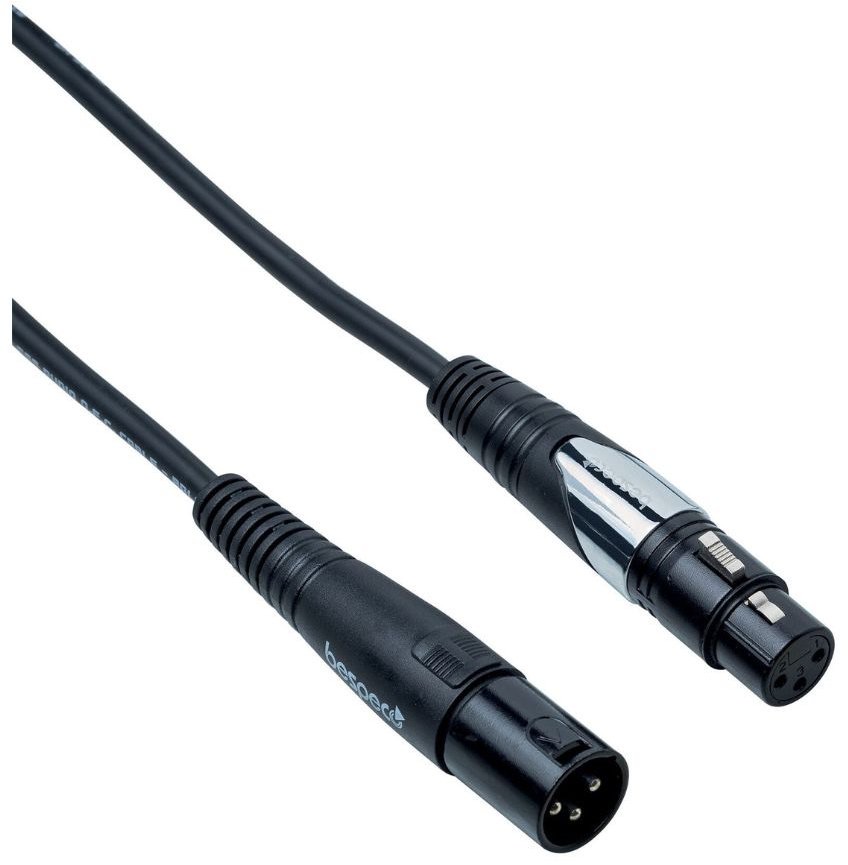 Bespeco - HDFM100 - XLRF to XLRM 1M MICROPHONE CABLE - 3P CANNON 85444290 FEMALE/3P CANNON MALE - MT.1 - SILOS HD SERIES