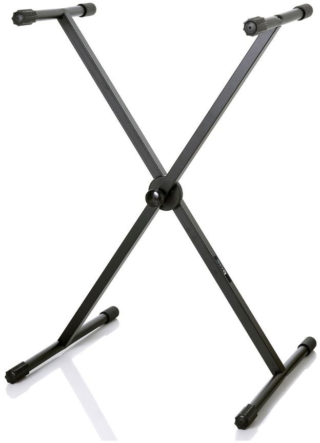 Bespeco - BAS25D - Disassembled Keyboard Stand Disassembled keyboard stand with steel toothed mechanism and knob (assembly kit included). Tubes25x25