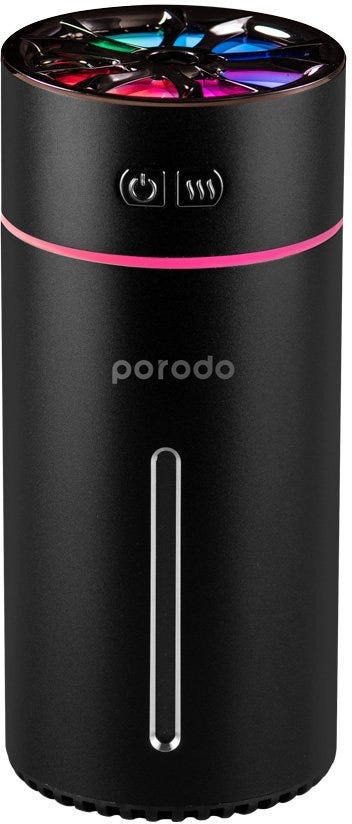 Porodo Lifestyle Portable Air Diffuser Essential Oils & LED Lighting ,Black