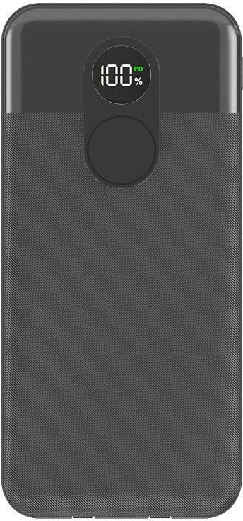 Porodo 20000mAh Powerbank Digital Display with C & Lightning Cable ,Black