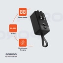 Porodo 50000mAh Power Bank Integrated Cables  ,Black