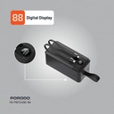Porodo 50000mAh Power Bank Integrated Cables  ,Black