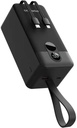 Porodo 50000mAh Power Bank Integrated Cables  ,Black
