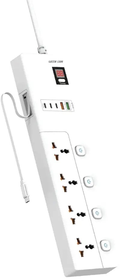 Green Lion GS-800 Power Socket 2M 3500W,White