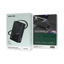 Green Lion Retractable Power Bank 35W 10000mAh,Black