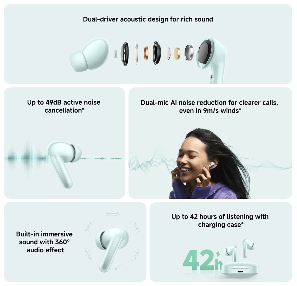 REDMI BUDS 6- CLOUD WHITE