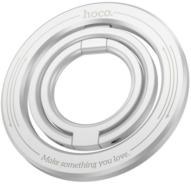 Hoco GH2 Clever magnetic mobile phone ring holder Silver