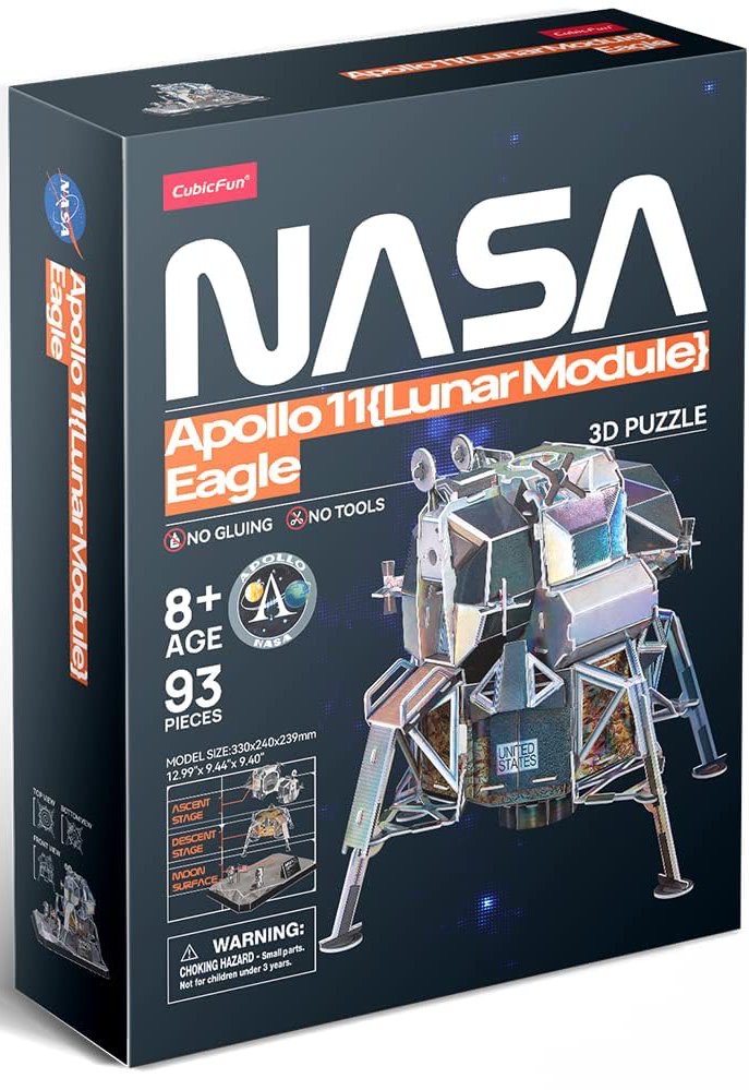 3D PUZZLE NASA APOLLO 11 EAGLE 93PCS