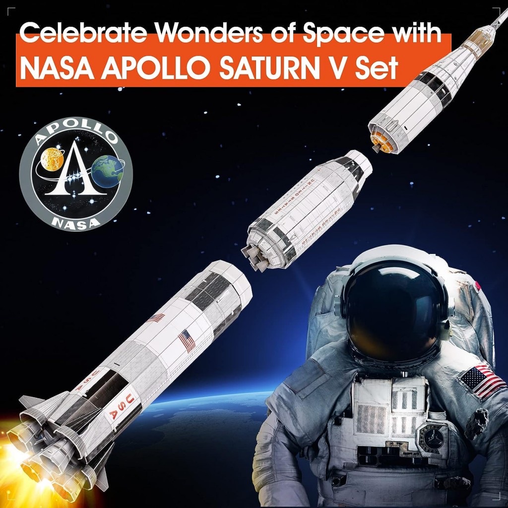 3D PUZZLE NASA APOLLO SATURN V 136PCS
