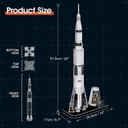 3D PUZZLE NASA APOLLO SATURN V 136PCS