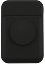 UNIQ FLIXA MAGNETIC CARD HOLDER AND POP-OUT GRIP-STAND - JET BLACK (JET BLACK)