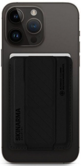 SKINARMA MAG-CHARGE CARD HOLDER WITH GRIP STAND KADO KIRA KOBAI CHROME