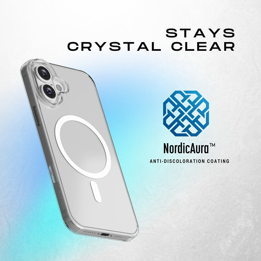 HYPHEN AIRE MagSafe Clear Case - iPhone 16 - 6.1 Military Grade Drop-Tested Case