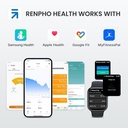 RENPHO Elis Solar Smart Body Scale BLACK [RA012BK]