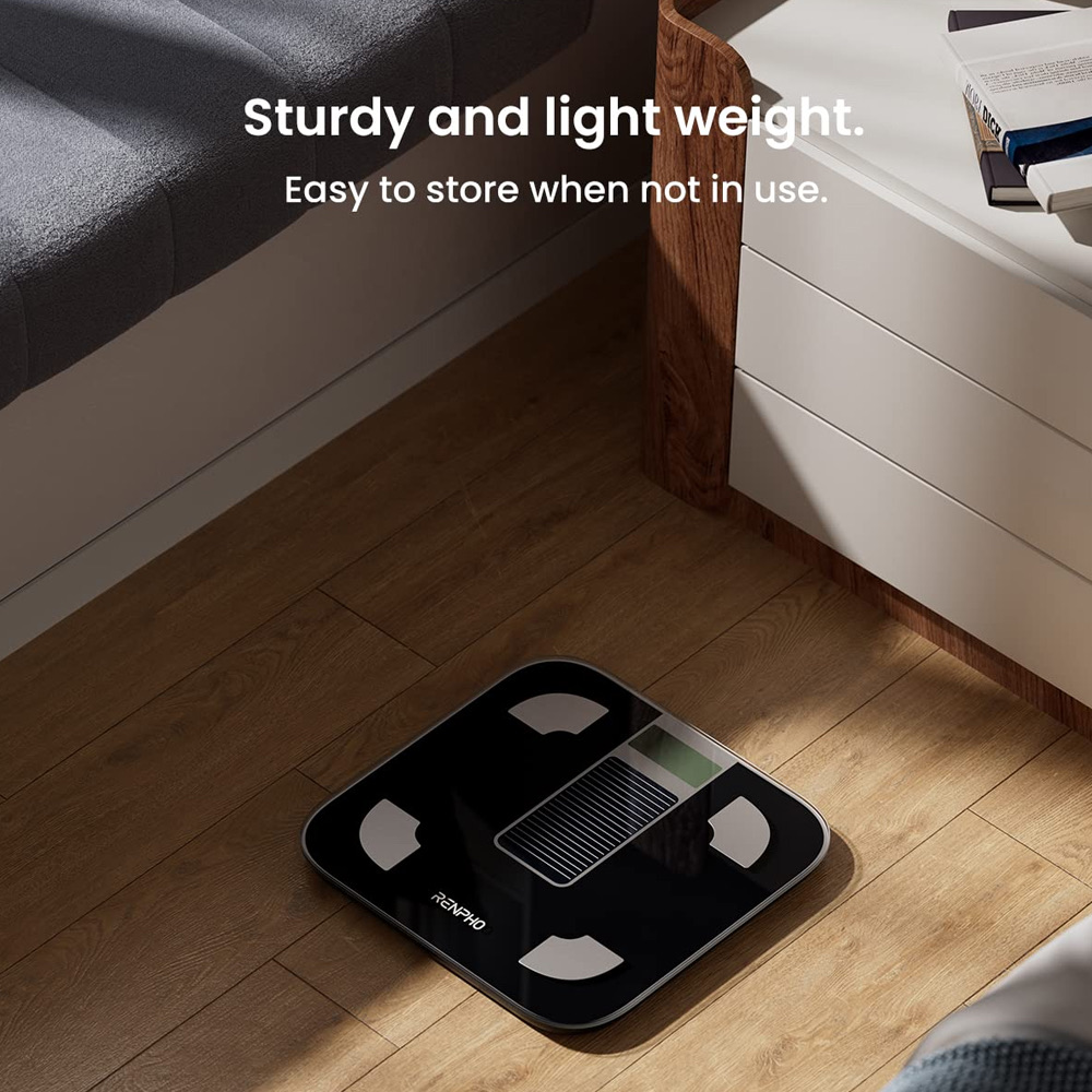 RENPHO Elis Solar Smart Body Scale BLACK [RA012BK]