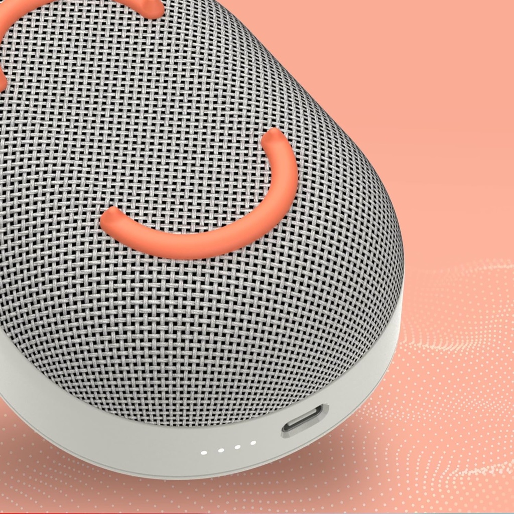 Skullcandy Kilo Wireless Bt Portable Speaker-Bone/Orange Glow