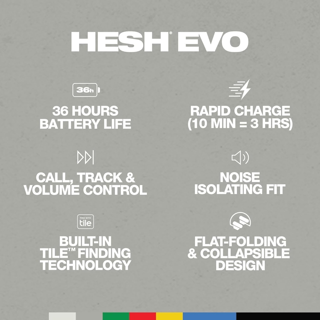 SKULLCANDY HESH EVO WIRELESS OVER-EAR-BONE.ORANGE GLOW