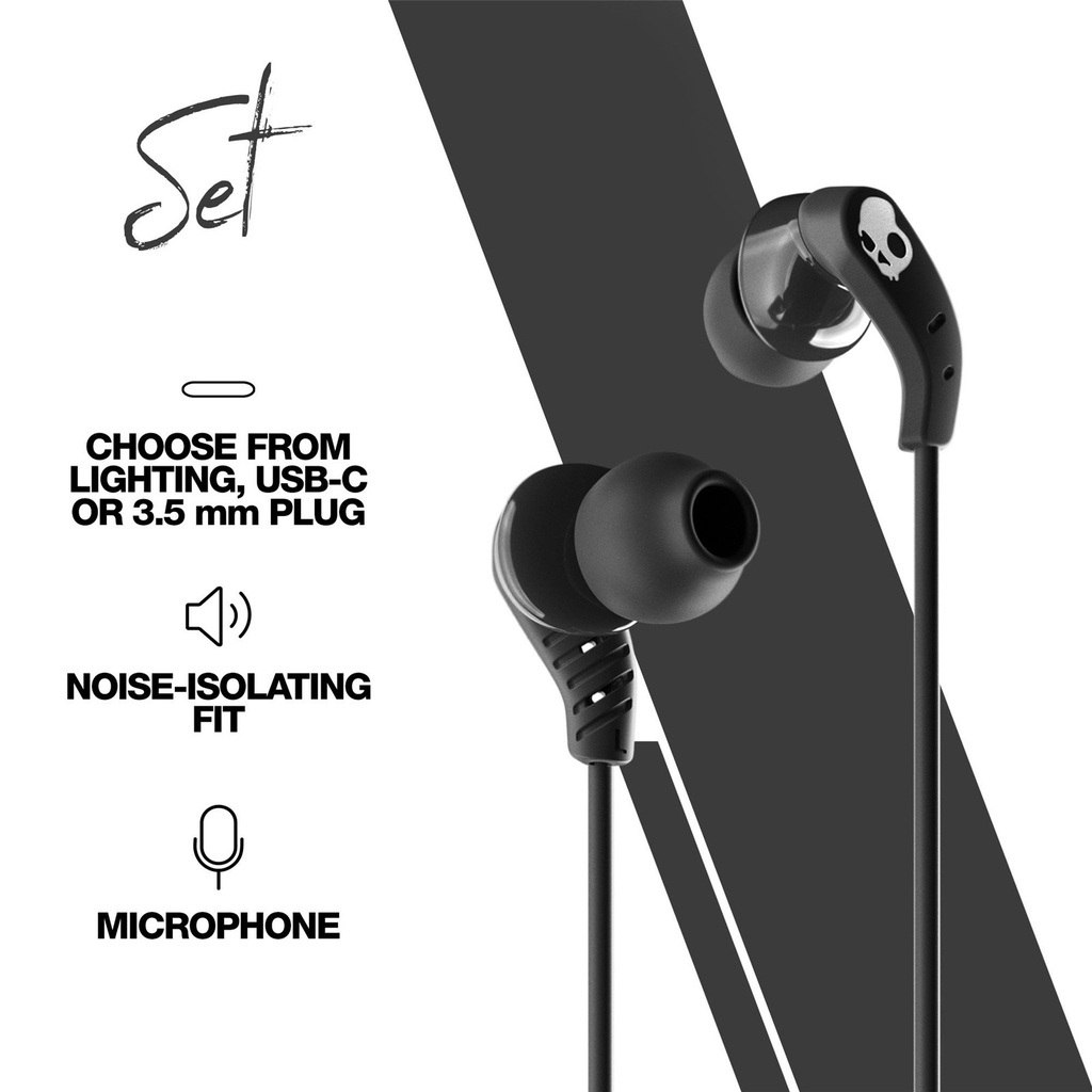 Skullcandy Set In-Ear W/Mic1 + Usbc-True Black