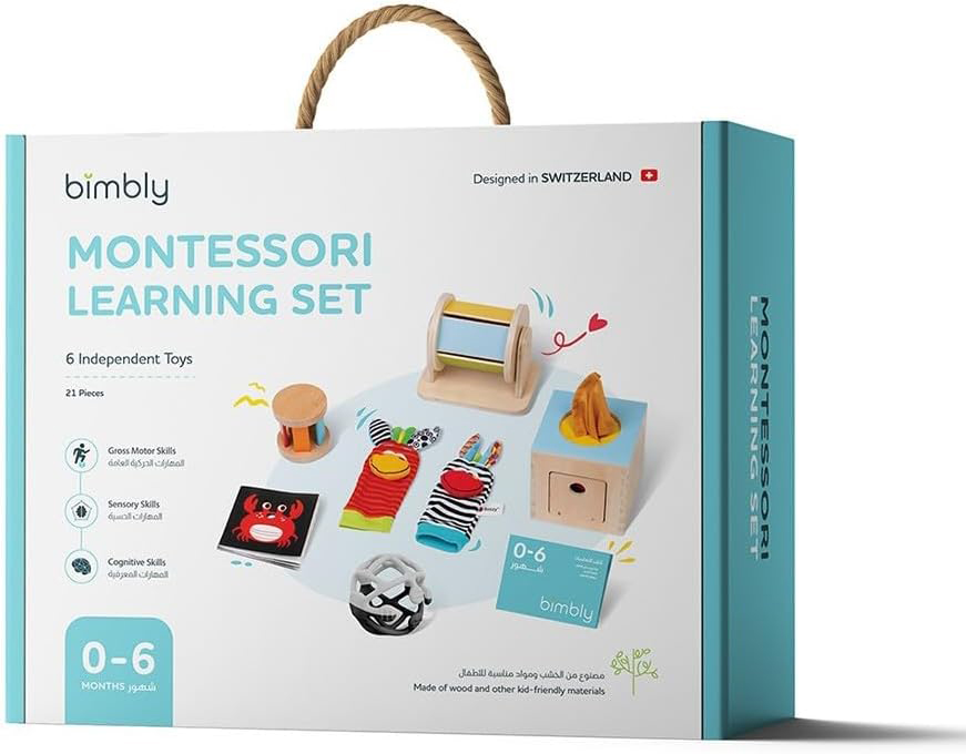 Bimbly Montessori Box: "The awakening of senses" 0-6 (0-6 Months)