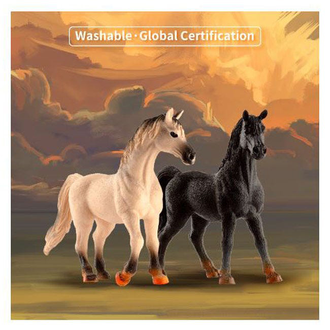 2 pcs horse in open touch box