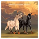 2 pcs horse in open touch box