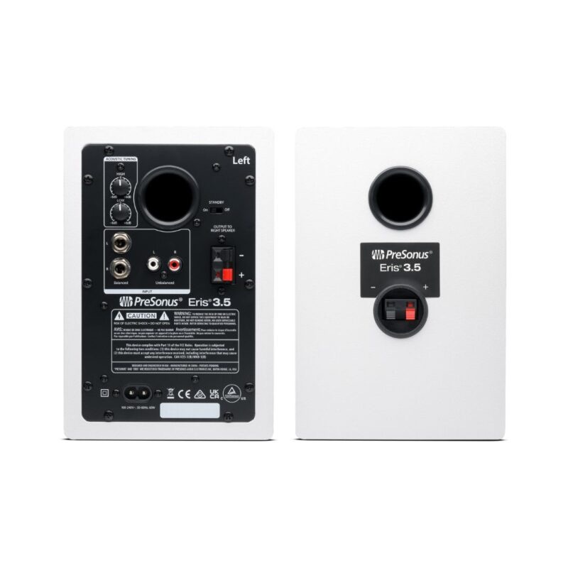 Presonus Eris E3.5 3.5-Inch Powered Studio Monitors – 2Nd Generation (White)